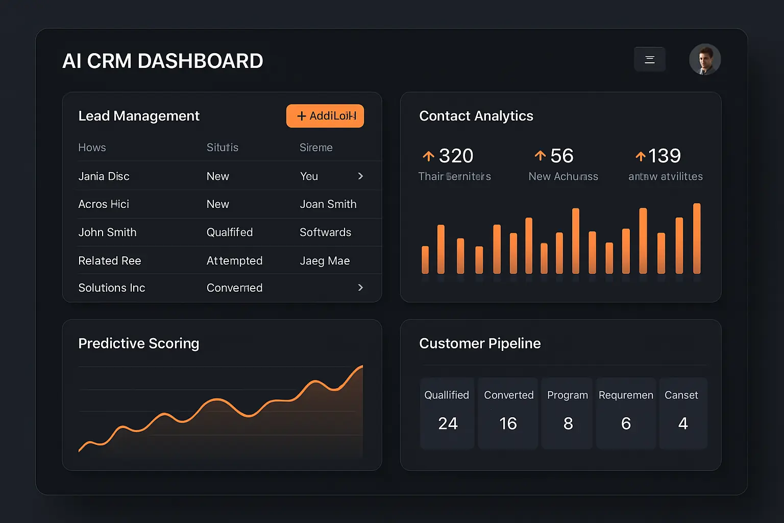 AI-Powered CRM Dashboard